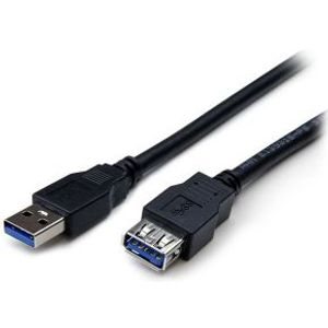 StarTech.com 2 m zwarte SuperSpeed USB 3.0 verlengkabel A naar A M/F