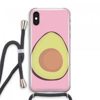 Avocado: iPhone XS Max Transparant Hoesje met koord Avocado: iPhone XS Max Transparant Hoesje met koord