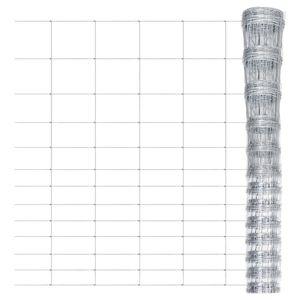 VidaXL Hek 50x1,5 m gegalvaniseerd staal zilverkleurig