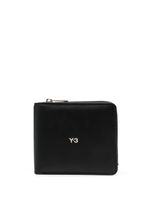 Y-3 portefeuille pliant à logo imprimé - Noir