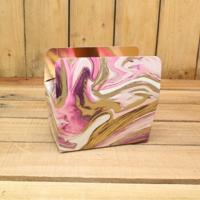 Bonbon doosjes - Chocolade doosje - Wave pink LAAG - 12 stuks