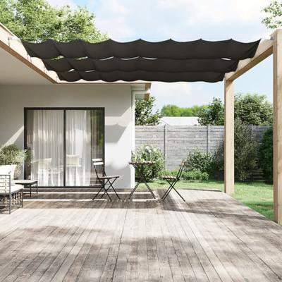 VidaXL Luifel verticaal 60x420 cm oxford stof antracietkleurig