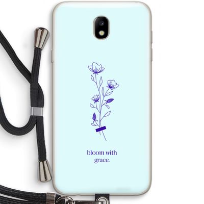 Bloom with grace: Samsung Galaxy J7 (2017) Transparant Hoesje met koord