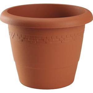 Bloempot/plantenpot - D40 cm x H32,5 cm - terra cotta kunststof