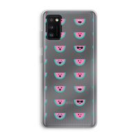 Smiley watermeloenprint: Samsung Galaxy A41 Transparant Hoesje