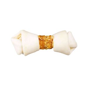 Trixie Denta Fun Knotted Chicken Chewing Bones - 11 cm - 2 stuks/70g