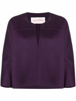 Valentino Garavani haut en maille à col v - Violet
