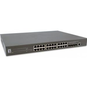 LevelOne GTP-2871 Managed L3 Gigabit Ethernet (10/100/1000) Grijs Power over Ethernet (PoE)