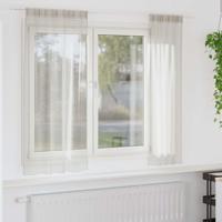VidaXL Voile gordijn met gordijnen 2 pcs crème 175 x 140 cm polyester