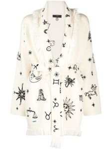 Alanui cardigan Horoscope en laine vierge - Blanc