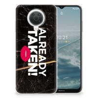 Nokia G20 | G10 | Siliconen hoesje | met naam Already Taken Black Nokia G20 | G10 | Siliconen hoesje | met naam Already Taken Black
