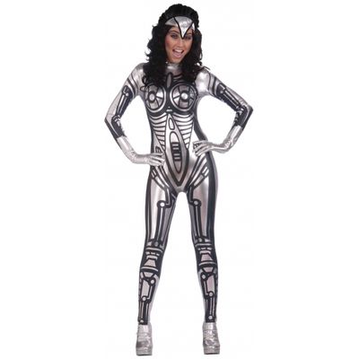 Robot jumpsuit kostuum voor dames