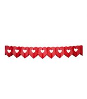 Hartjes Liefde thema Valentijn slingers van 6 meter rood   -
