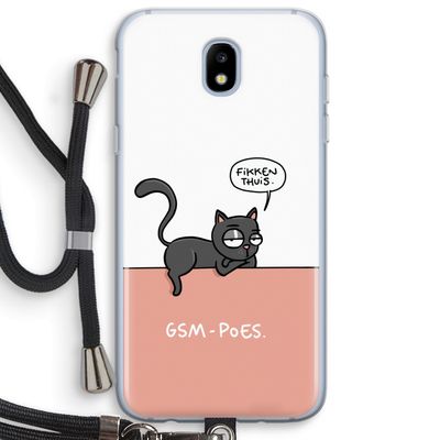 GSM poes: Samsung Galaxy J5 (2017) Transparant Hoesje met koord