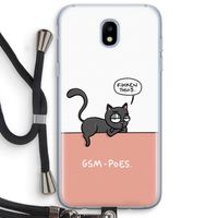 GSM poes: Samsung Galaxy J5 (2017) Transparant Hoesje met koord