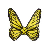 Verkleed vleugels vlinder geel volwassenen - thumbnail