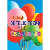 Wenskaarten Gefeliciteerd pak a 10 stuks Wenskaarten Gefeliciteerd pak a 10 stuks
