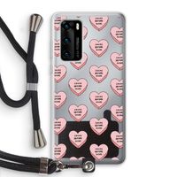 Chicks before dicks: Huawei P40 Transparant Hoesje met koord