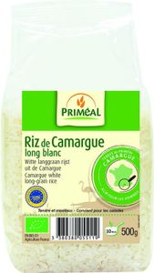 Witte langgraan rijst camargue bio