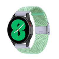 Braided nylon bandje - Lichtgroen - Samsung Galaxy Watch Active 2