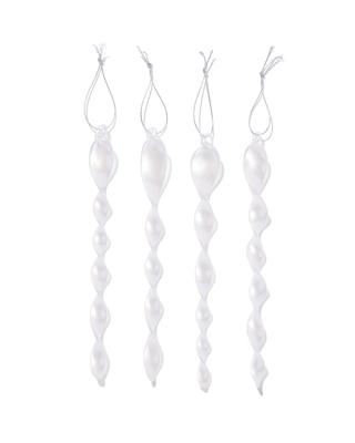 HEMA Kersthangers Glas - 4 Stuks (wit)