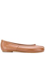 Maison Margiela ballerines Tabi en cuir - Marron - thumbnail