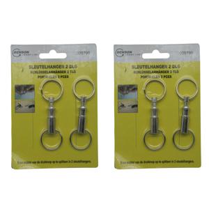 Benson Sleutelhangers - 4x - key snaps - met sleutelringen