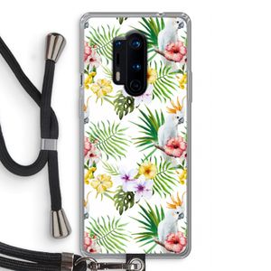 Gele kuif: OnePlus 8 Pro Transparant Hoesje met koord