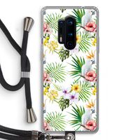 Gele kuif: OnePlus 8 Pro Transparant Hoesje met koord