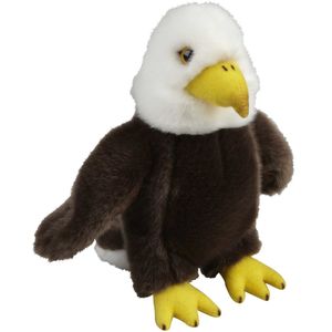 Pluche knuffel dieren Amerikaanse Zeearend roofvogel van 18 cm   -