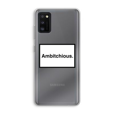 Ambitchious: Samsung Galaxy A41 Transparant Hoesje