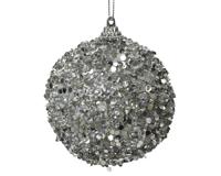 Kerstbal foam d8 cm zilver I Decoris - Decoris
