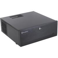 SilverStone grandia gd07b htpc behuizing (zwart | 2x usb-a)