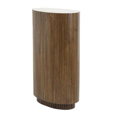 Zuil Dumosi hout donker bruin L