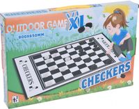 Free and Easy damspel junior 80 x 65 cm vilt zwart/wit - thumbnail