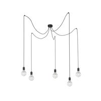 Artdelight 5-lichts hanglampSpin zwart - HL SPIN-5L-225 ZW