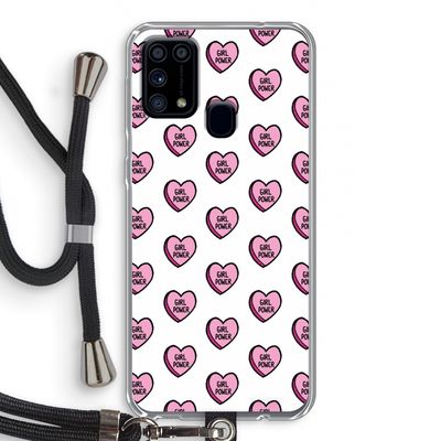 GIRL POWER: Samsung Galaxy M31 Transparant Hoesje met koord
