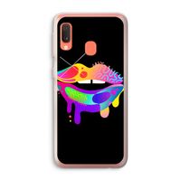 Lip Palette: Samsung Galaxy A20e Transparant Hoesje