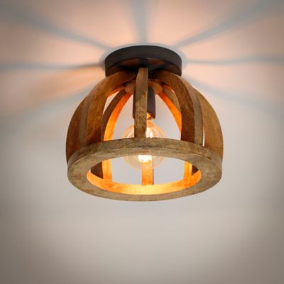 LifestyleFurn Plafondlamp 'Brenner' Mangohout