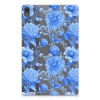 Siliconen Hoesje voor Lenovo Tab P11 | P11 Plus Flowers Blue