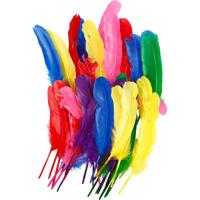 Creativ Company Veren, l: 20 cm, diverse kleuren, 36 stuk/ 1 doos