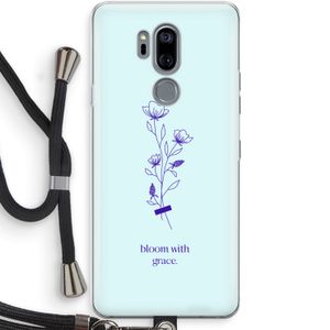 Bloom with grace: LG G7 Thinq Transparant Hoesje met koord