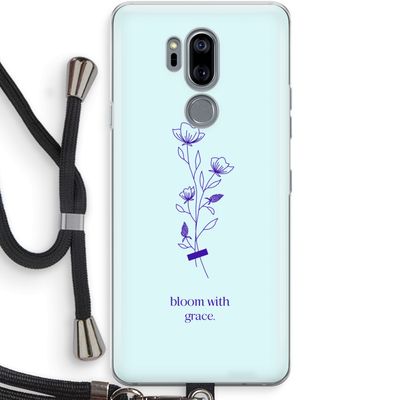 Bloom with grace: LG G7 Thinq Transparant Hoesje met koord