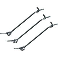 3x stuks Windhaak/windhaken van verzinkt ijzer 12 cm 3x stuks Windhaak/windhaken van verzinkt ijzer 12 cm