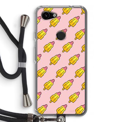Waterijsjes: Pixel 3a Transparant Hoesje met koord