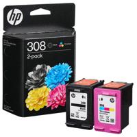 HP 308 Multipack zwart/drie-kleuren