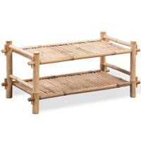 VidaXL Schoenenrek bamboe twee lagen