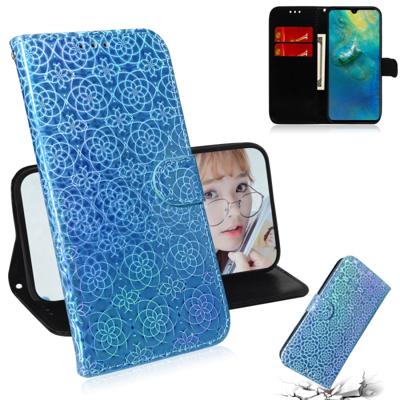 Voor Huawei mate 20 effen kleur kleurrijke magnetische Buckle horizontale Flip PU lederen draagtas met houder & kaartsleuven & portemonnee & Lanyard (