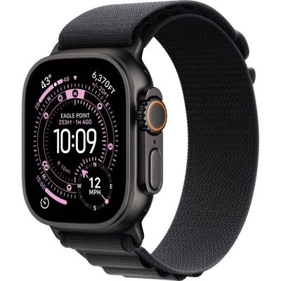 Apple Watch Ultra 3 GPS + Cellular 49 mm Titanium kast Alpine Loop Zwart L