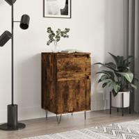 Dressoir 40x35x70 cm bewerkt hout gerookt eikenkleurig